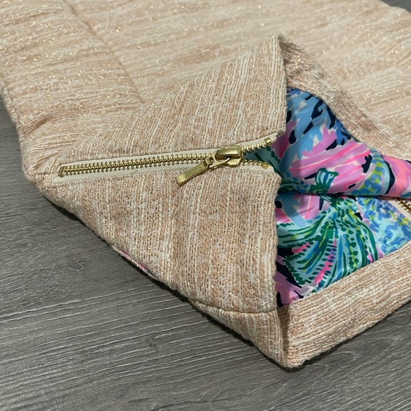 NWT XXS Lily Pulitzer tweed and pearl vest - Picture 7 of 7